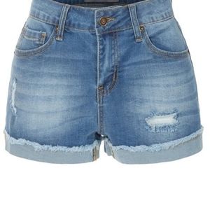 Clarita Medium Rise Jean Shorts